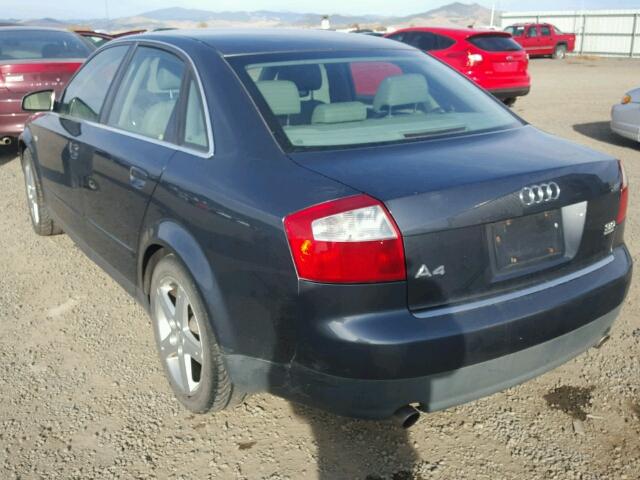 WAULT68E33A217772 - 2003 AUDI A4 GRAY photo 3