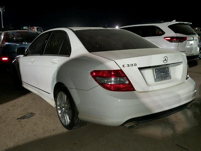 WDDGF54X18R023527 - 2008 MERCEDES-BENZ C 300 WHITE photo 3