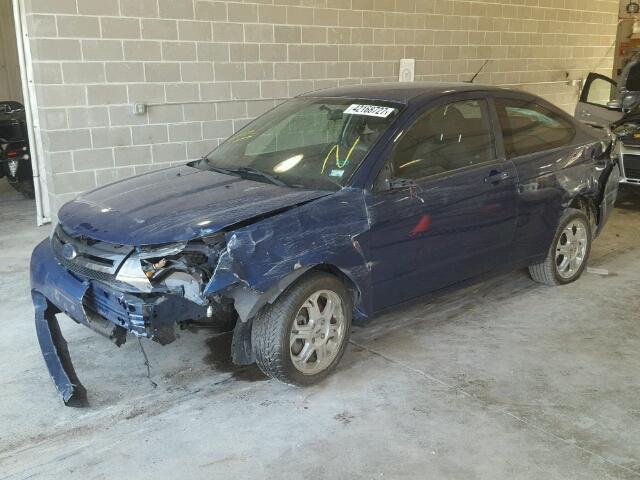 1FAHP32N09W262724 - 2009 FORD FOCUS SE BLUE photo 2