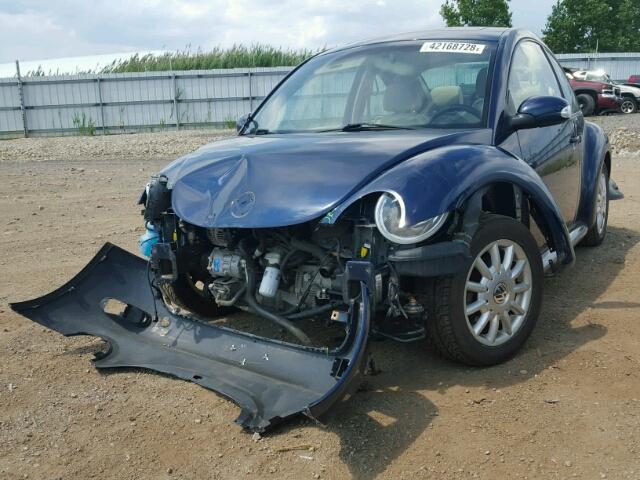 3VWCK31C34M410552 - 2004 VOLKSWAGEN NEW BEETLE BLUE photo 2