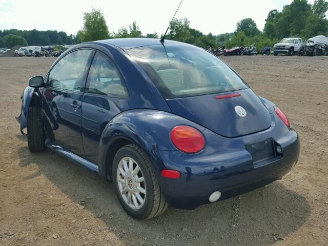 3VWCK31C34M410552 - 2004 VOLKSWAGEN NEW BEETLE BLUE photo 3