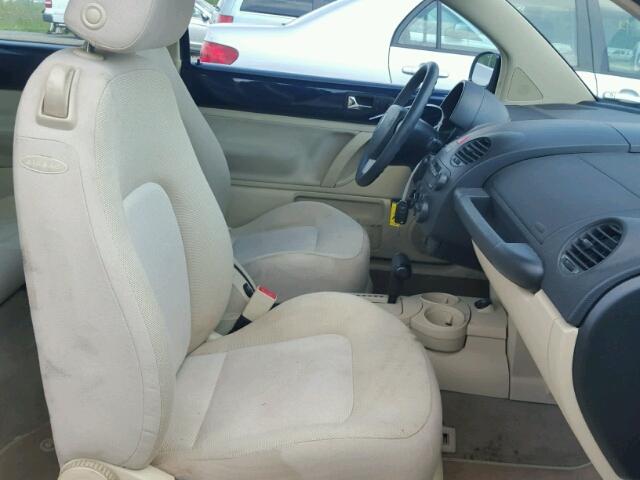 3VWCK31C34M410552 - 2004 VOLKSWAGEN NEW BEETLE BLUE photo 5