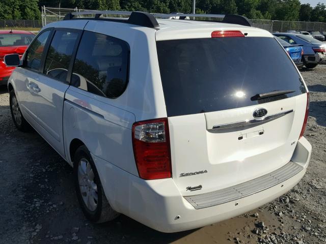 KNDMB233166097910 - 2006 KIA SEDONA EX WHITE photo 3