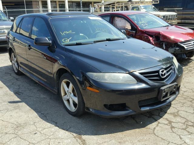 1YVHP82D445N54691 - 2004 MAZDA 6 S BLACK photo 1