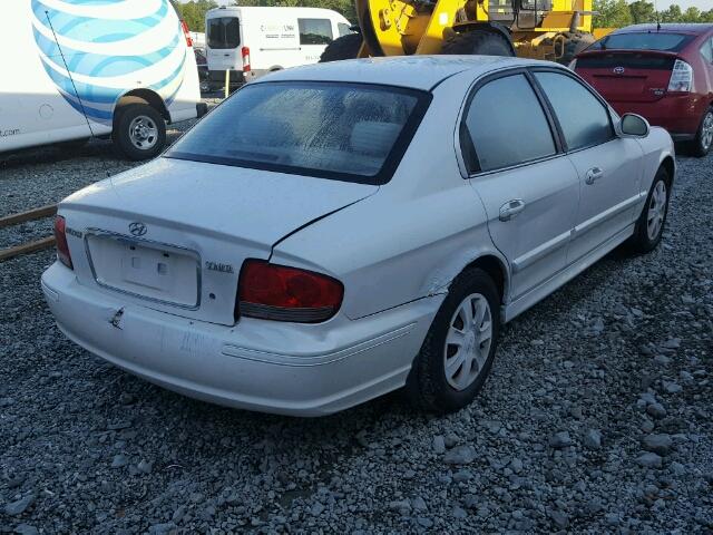 KMHWF25S33A737511 - 2003 HYUNDAI SONATA GL WHITE photo 4