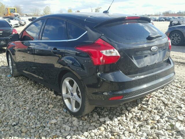 1FAHP3N27CL373605 - 2012 FORD FOCUS TITA BLACK photo 3