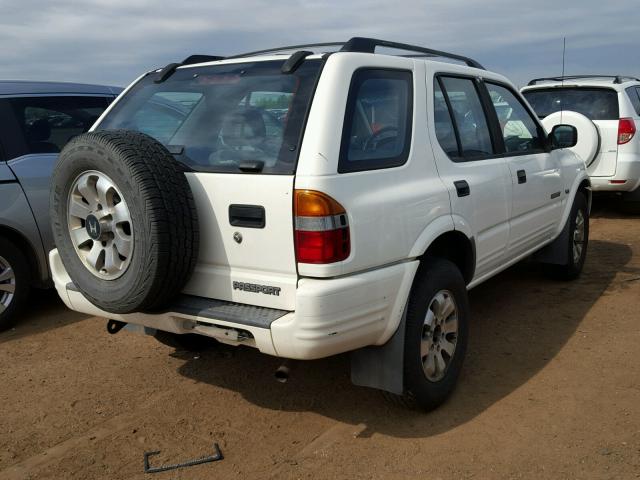 4S6CM58WXX4427196 - 1999 HONDA PASSPORT E WHITE photo 4