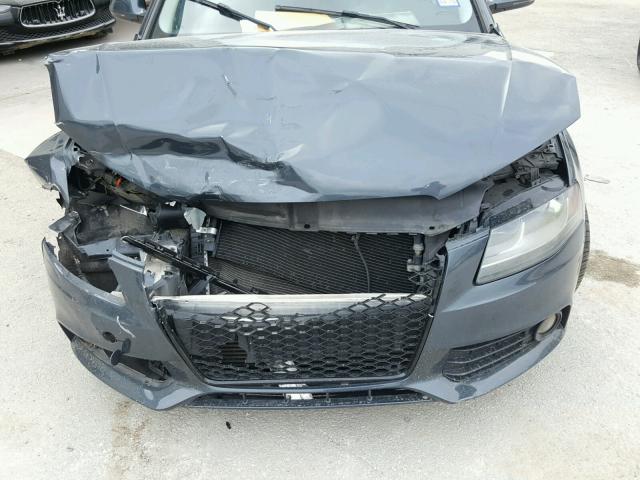 WAULF78K89N027714 - 2009 AUDI A4 2.0T QU GRAY photo 7