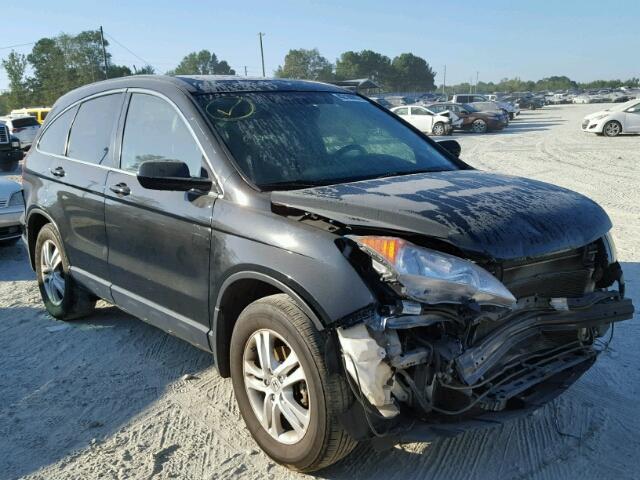 JHLRE3H77AC006036 - 2010 HONDA CR-V EXL BLACK photo 1