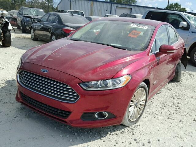 3FA6P0PU0FR166791 - 2015 FORD FUSION MAROON photo 2