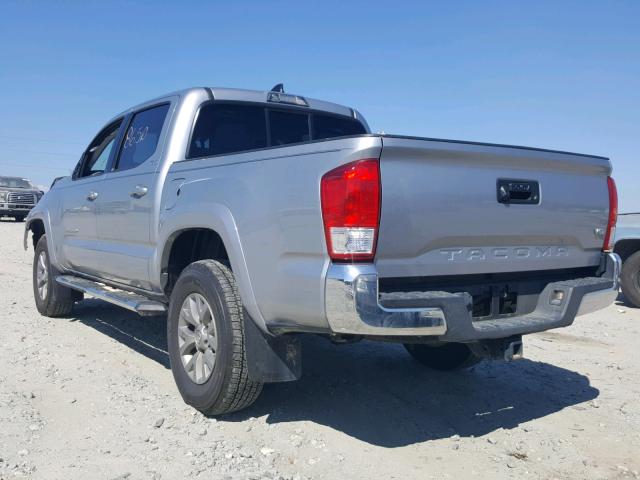 5TFAZ5CN9HX035511 - 2017 TOYOTA TACOMA DOU SILVER photo 3