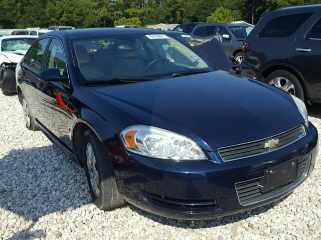 2G1WB57K291122961 - 2009 CHEVROLET IMPALA LS BLUE photo 1