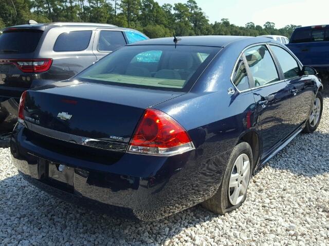 2G1WB57K291122961 - 2009 CHEVROLET IMPALA LS BLUE photo 4