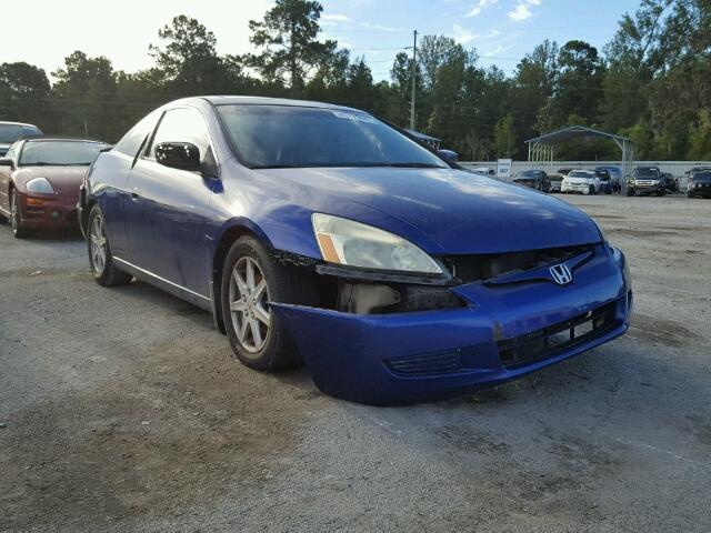 1HGCM82633A012211 - 2003 HONDA ACCORD EX BLUE photo 1