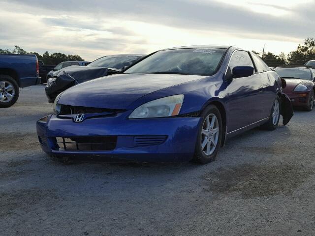 1HGCM82633A012211 - 2003 HONDA ACCORD EX BLUE photo 2