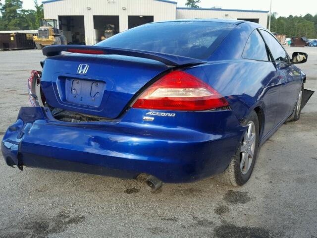 1HGCM82633A012211 - 2003 HONDA ACCORD EX BLUE photo 4