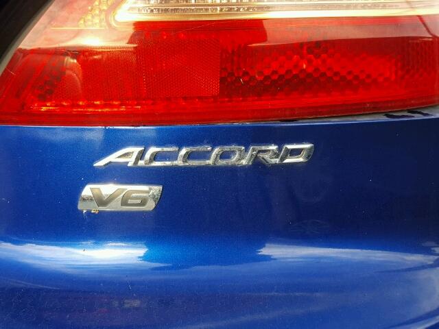 1HGCM82633A012211 - 2003 HONDA ACCORD EX BLUE photo 9