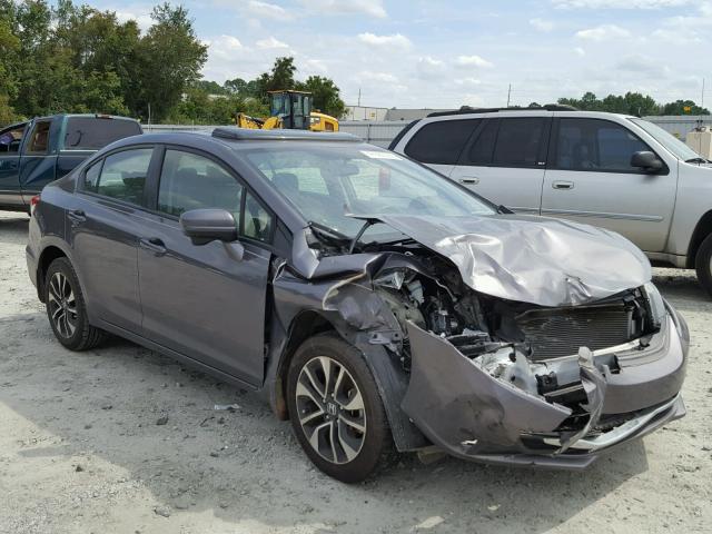 19XFB2F81FE074783 - 2015 HONDA CIVIC EX GRAY photo 1