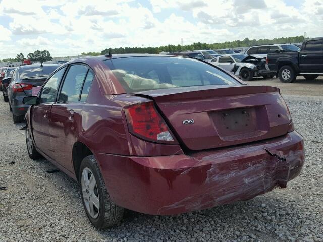1G8AJ55F66Z166419 - 2006 SATURN ION LEVEL MAROON photo 3