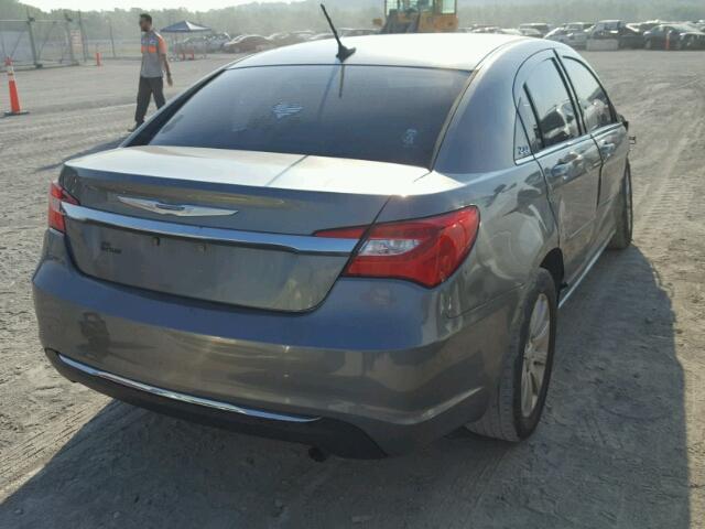 1C3CCBBB1CN166781 - 2012 CHRYSLER 200 TOURIN GRAY photo 4