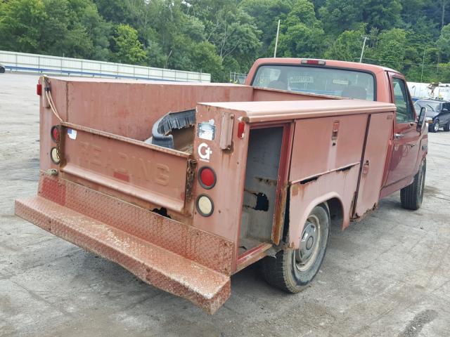 1FTEF25H7RNB72637 - 1994 FORD F250 ORANGE photo 4