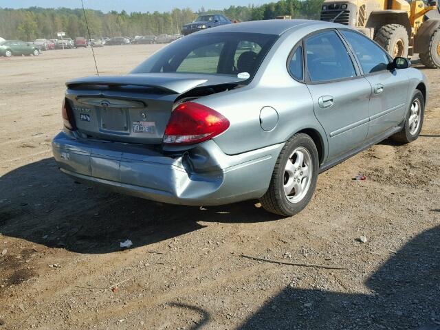 1FAFP53U25A292713 - 2005 FORD TAURUS SE BLUE photo 4