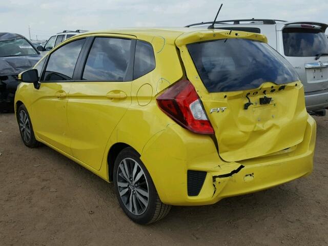 3HGGK5H88FM785438 - 2015 HONDA FIT YELLOW photo 3