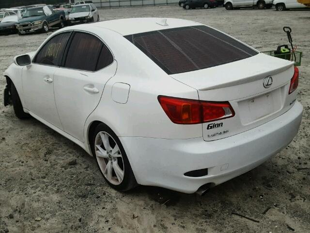 JTHBK262X92091186 - 2009 LEXUS IS 250 WHITE photo 3