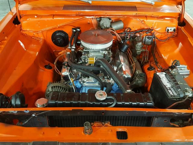 LH23G2B529866 - 1972 DODGE DART ORANGE photo 7