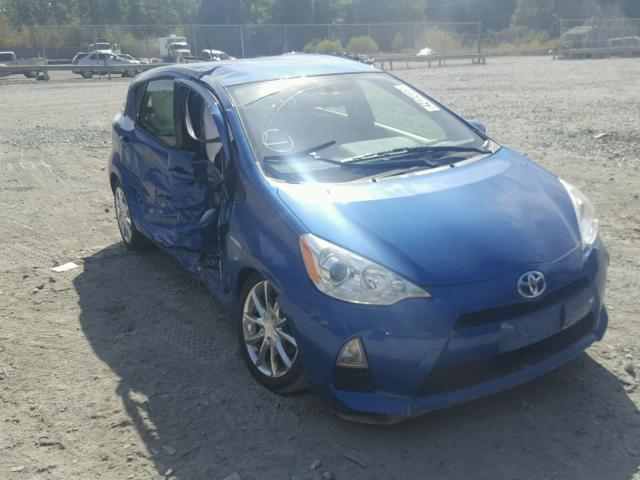 JTDKDTB33E1059650 - 2014 TOYOTA PRIUS C BLUE photo 1