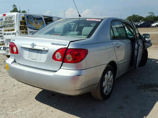 1NXBR32E46Z683598 - 2006 TOYOTA COROLLA SILVER photo 4