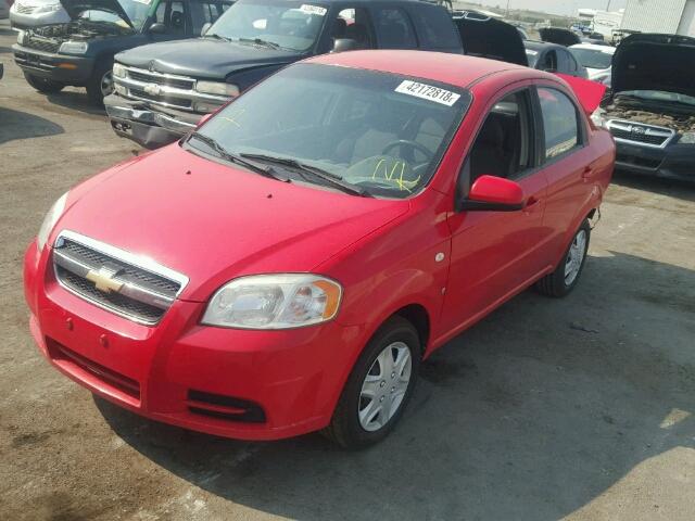 KL1TD56688B008994 - 2008 CHEVROLET AVEO BASE Qırmızı foto 2