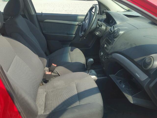 KL1TD56688B008994 - 2008 CHEVROLET AVEO BASE Qırmızı foto 5