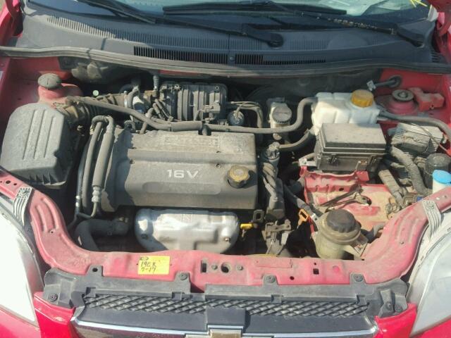 KL1TD56688B008994 - 2008 CHEVROLET AVEO BASE Qırmızı foto 7