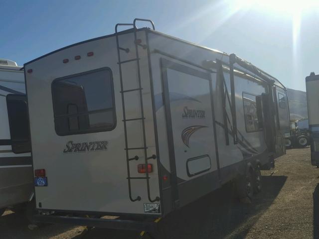 4YDF33423F1533006 - 2015 KEYSTONE SPRINTER BROWN photo 4