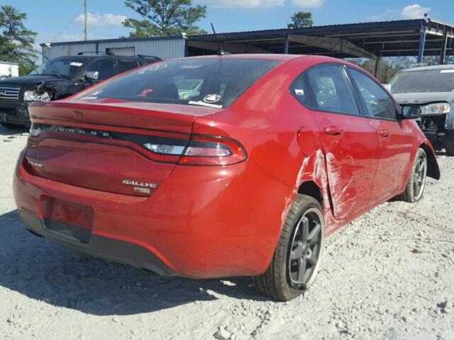 1C3CDFBH8DD698934 - 2013 DODGE DART SXT RED photo 4