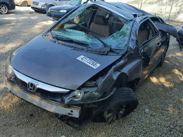 19XFA16909E010194 - 2009 HONDA CIVIC EXL 灰色 照片 2