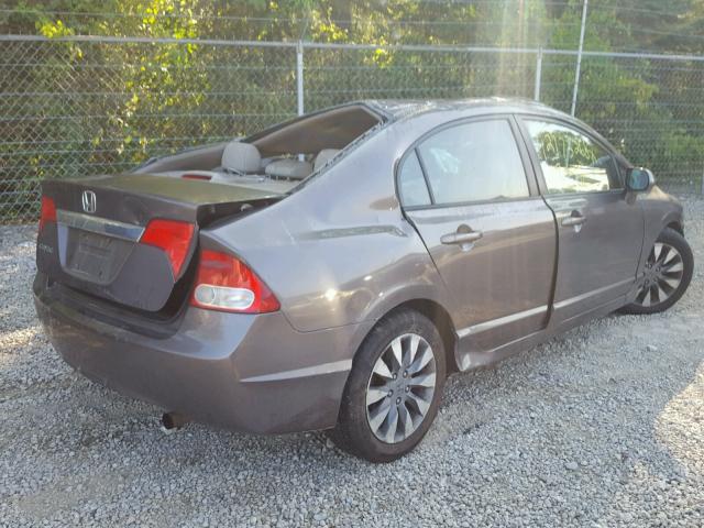 19XFA16909E010194 - 2009 HONDA CIVIC EXL 灰色 照片 4