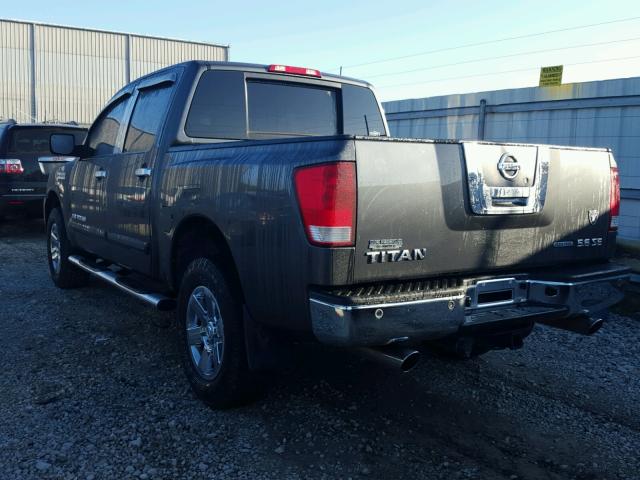 1N6BA07C39N318780 - 2009 NISSAN TITAN XE GRAY photo 3