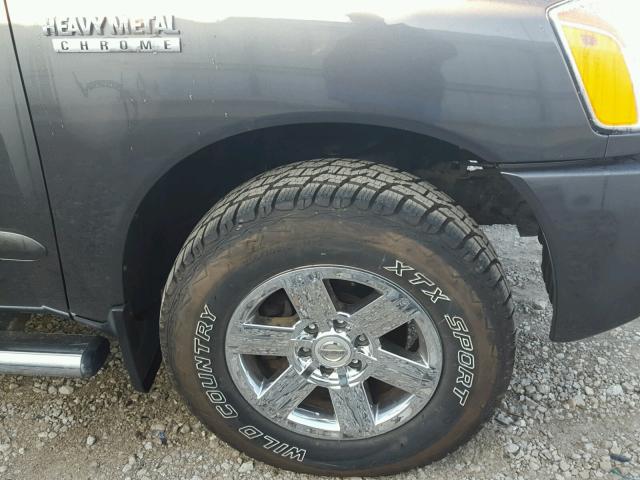 1N6BA07C39N318780 - 2009 NISSAN TITAN XE GRAY photo 9