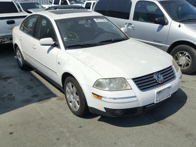 WVWRH63B72P444602 - 2002 VOLKSWAGEN PASSAT GLX WHITE photo 1
