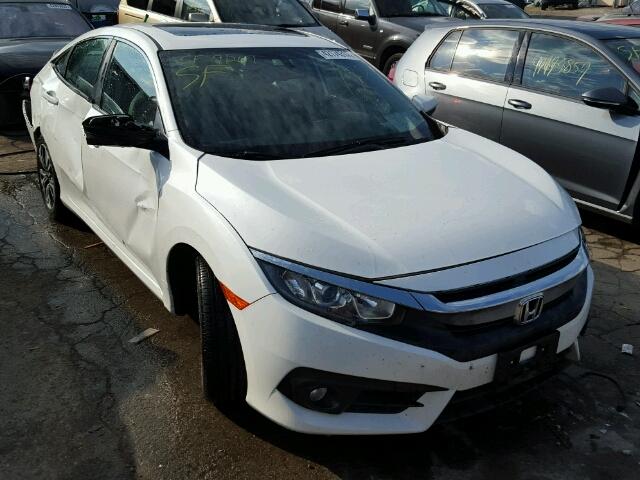 19XFC1F78GE044809 - 2016 HONDA CIVIC EXL WHITE photo 1