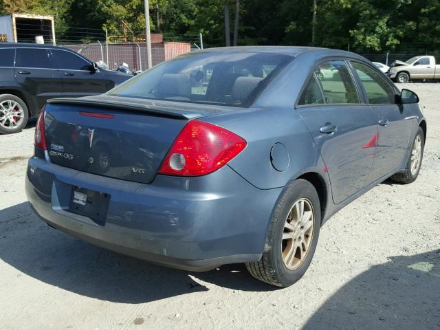 1G2ZG558964276696 - 2006 PONTIAC G6 SE1 BLUE photo 4