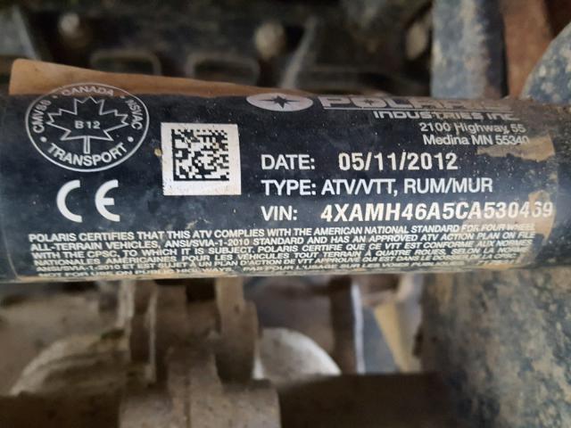 4XAMH46A5CA530469 - 2012 POLARIS SPORTSMAN 绿色 照片 10