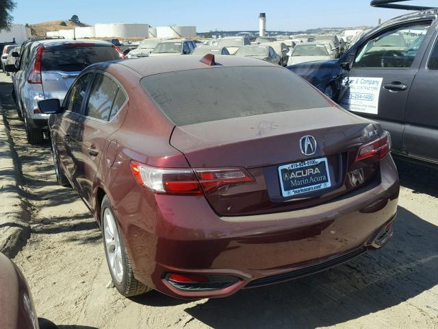 19UDE2F38GA022611 - 2016 ACURA ILX BASE RED photo 3