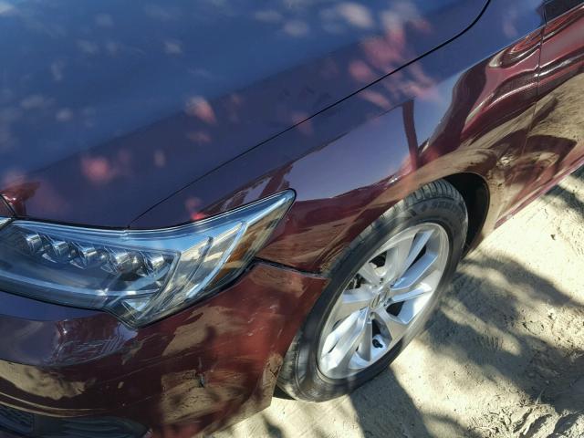 19UDE2F38GA022611 - 2016 ACURA ILX BASE RED photo 9