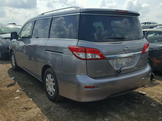 JN8AE2KP2C9048891 - 2012 NISSAN QUEST GRAY photo 3