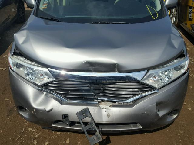 JN8AE2KP2C9048891 - 2012 NISSAN QUEST GRAY photo 7