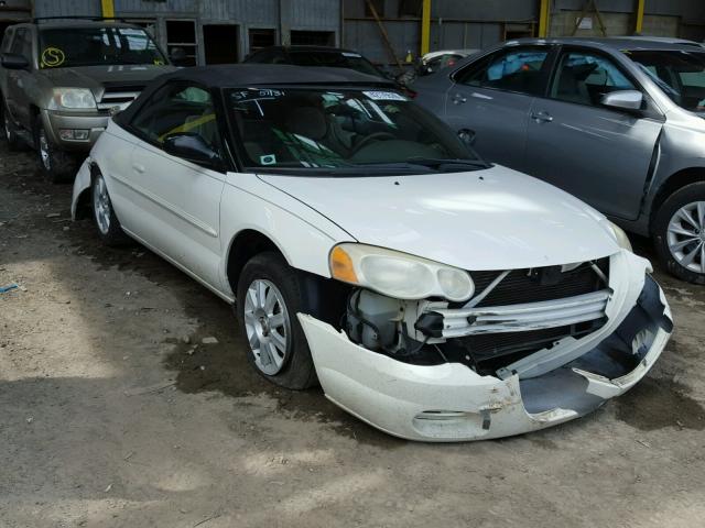 1C3EL75R05N592852 - 2005 CHRYSLER SEBRING GT WHITE photo 1