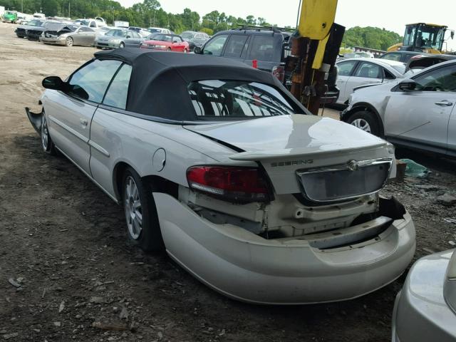 1C3EL75R05N592852 - 2005 CHRYSLER SEBRING GT WHITE photo 3